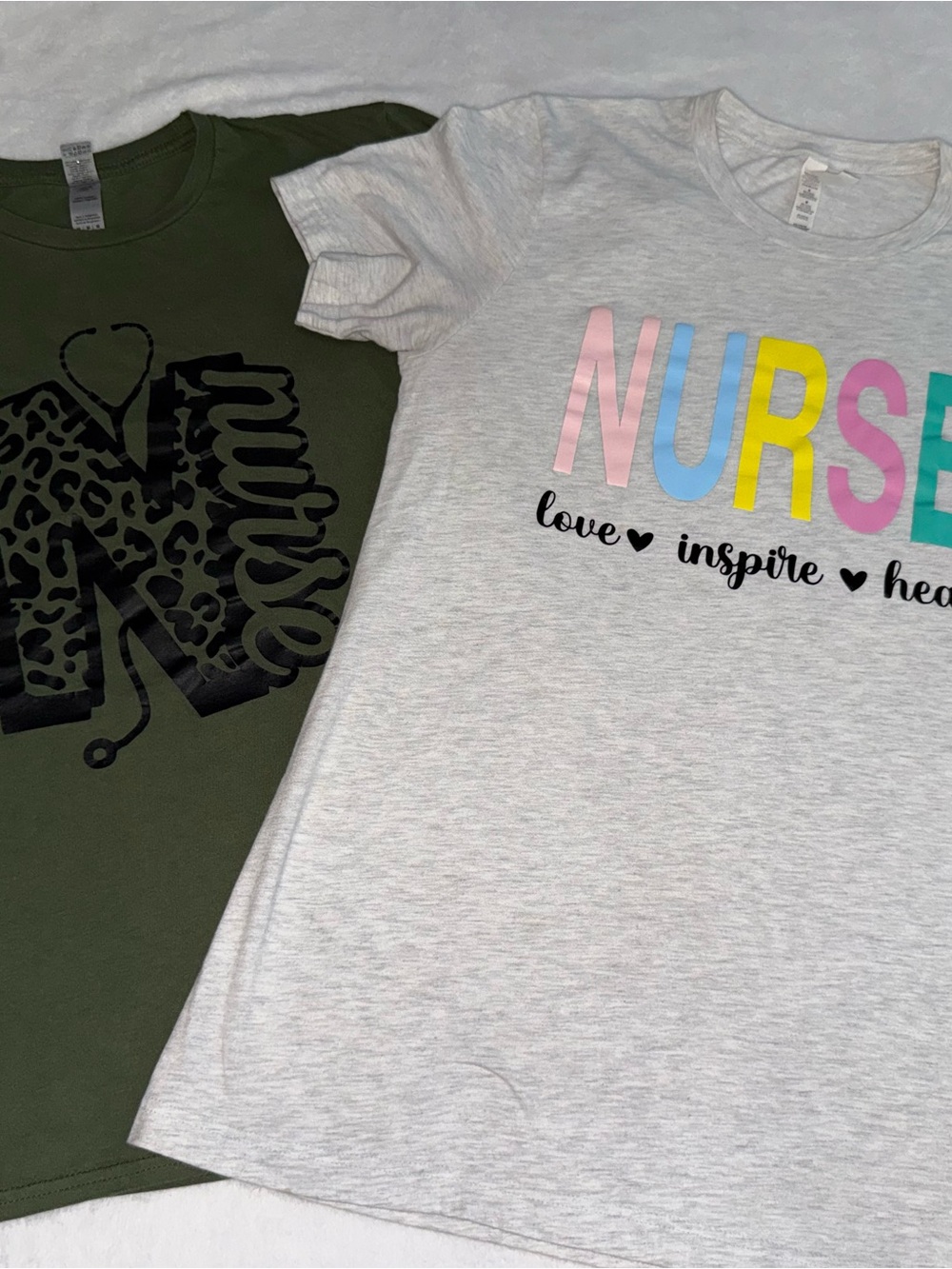 Nurse Clothing Bundle Med Couture Scrub Top NurseLife Sweatshirt Graphic Tees M - Picture 11 of 14